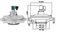 袋式四寸淹沒(méi)式電磁脈沖閥 袋式四寸淹沒(méi)式電磁脈沖閥